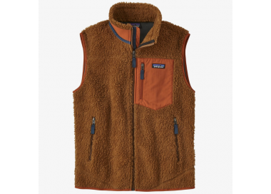 Veste sans manche Patagonia "Classic Retro-X Fleece Vest" - Homme Taille S  Couleur Orange