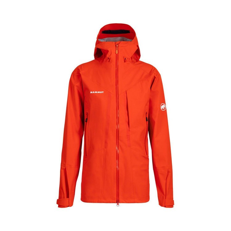 Veste Mammut "Masao HS Hooded Jacket" - homme Taille M Couleur Rouge