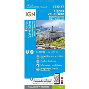 Carte Tignes - Val d'Isère