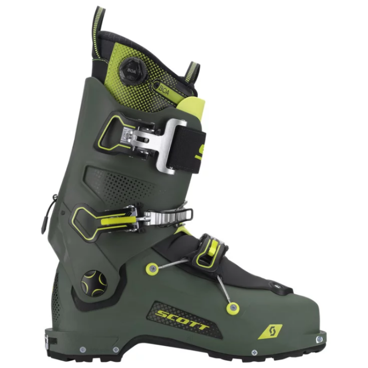 Chaussure de ski Scott "Freeguide Carbon Green/Yellow" - Homme Taille 29.5