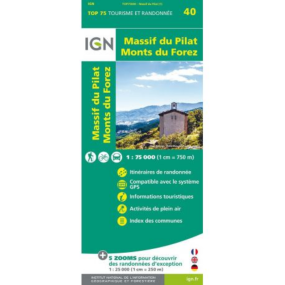 Carte IGN "Massif du Pilat Monts du Forez"