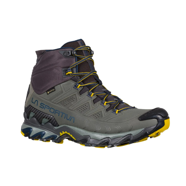 Chaussures La Sportiva "Ultra Raptor II Mid Leather GTX CLAY/NIGHT BLUE" - Homme