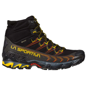 Chaussures de randonnée La Sportiva "Ultra Raptor II Mid GTX Black/Yellow" - Homme