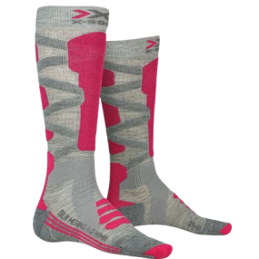 Chaussettes X-Socks "Ski control 2.0" Rose/Gris - Femme