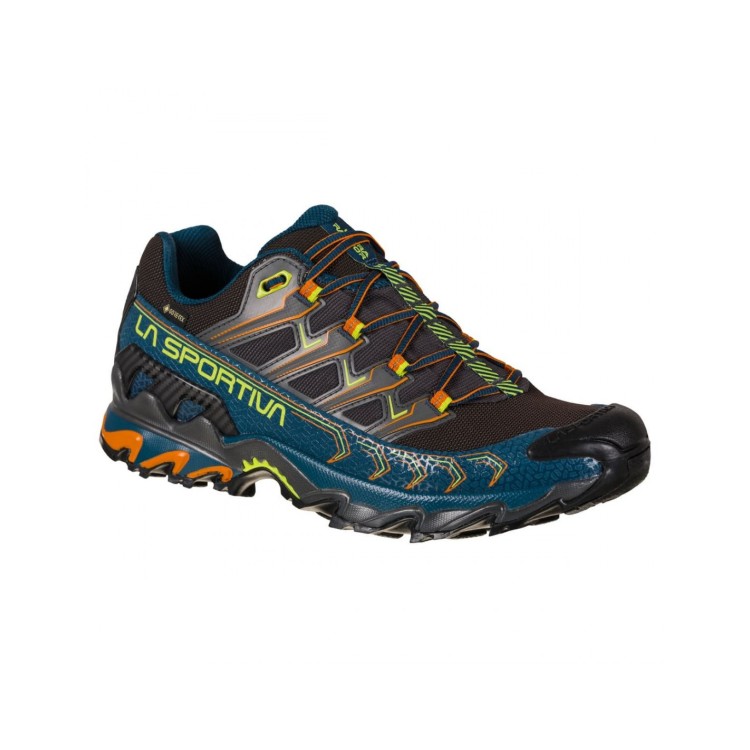 Chaussures de trail La Sportiva "Ultra Raptor II Gtx Storm Blue/Lime Punch" - Homme