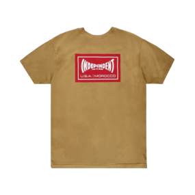 Tee-shirt Etnies Independant "WASH T-SHIRT (TOBACCO)"