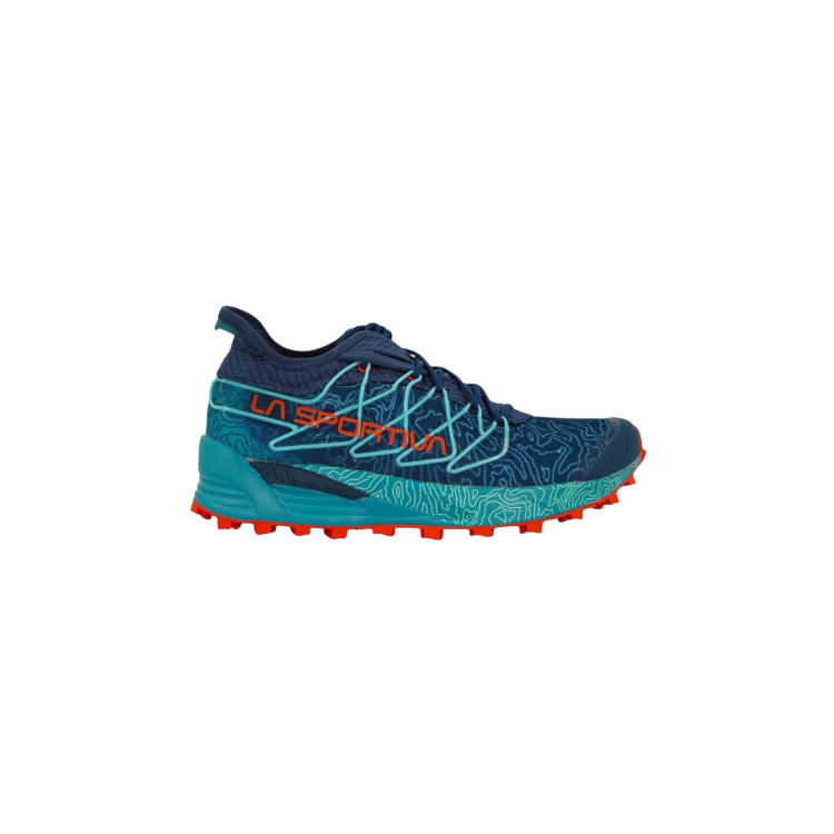 Chaussures de trail La Sportiva "Mutant Storm Blue/Cherry Tomato" - Femme