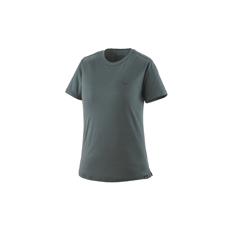 Tee-shirt Patagonia "Capilene Cool Merino Graphic Shirt" - Femme Taille S  Couleur Gris