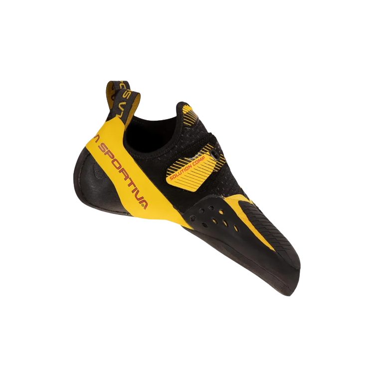 Chaussures d'escalade La Sportiva "Solution Comp Black/Yellow" -Homme  Taille 38,5