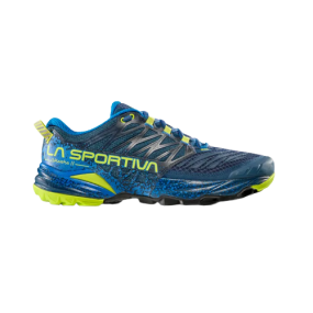 Chaussures de trail La Sportiva "Akasha II Storm Blue/Lime Punch" - Homme