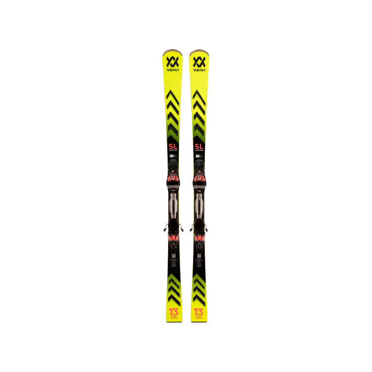 Pack de ski Volkl "Racetiger SL + RMOTION3 12 GW Blk/Red" - Homme