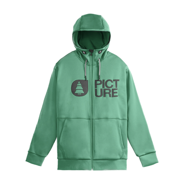 Pull Picture "Park Zip Tech Hoodie" - Homme Taille S Couleur Vert