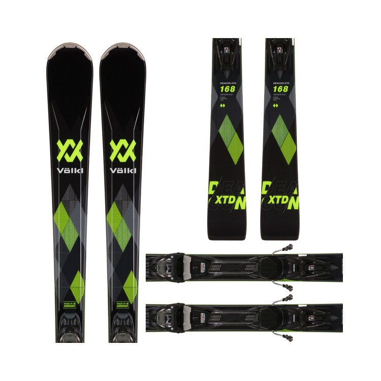 Pack PROMO de ski Volkl "Deacon XTD + Vmotion 10 GW/Black" - 2023 Taille 161
