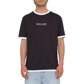 Tee-shirt Volcom "FULLRING RINGER - BLACK" - Homme