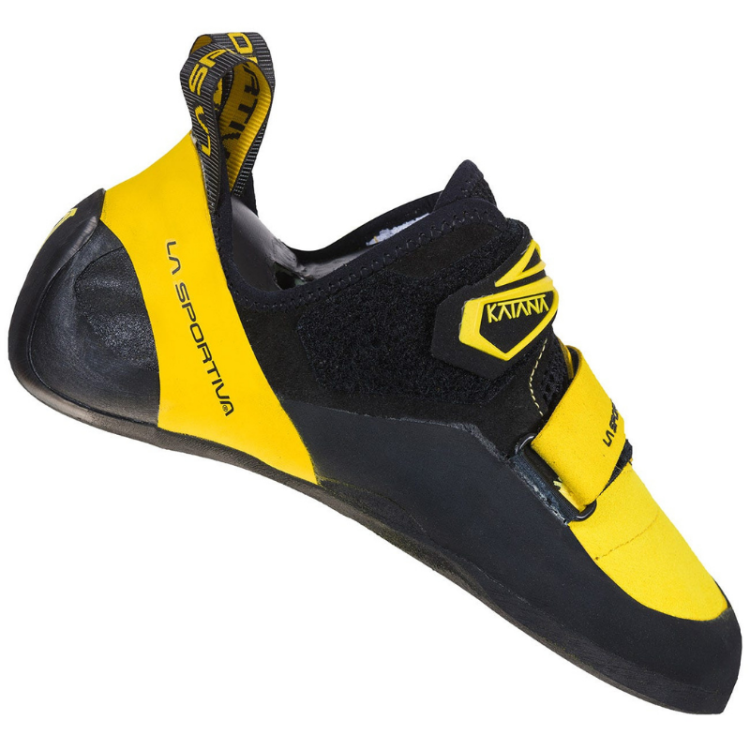 Chausson d'escalade La Sportiva "Katana Yellow/Black" - Homme Taille 39