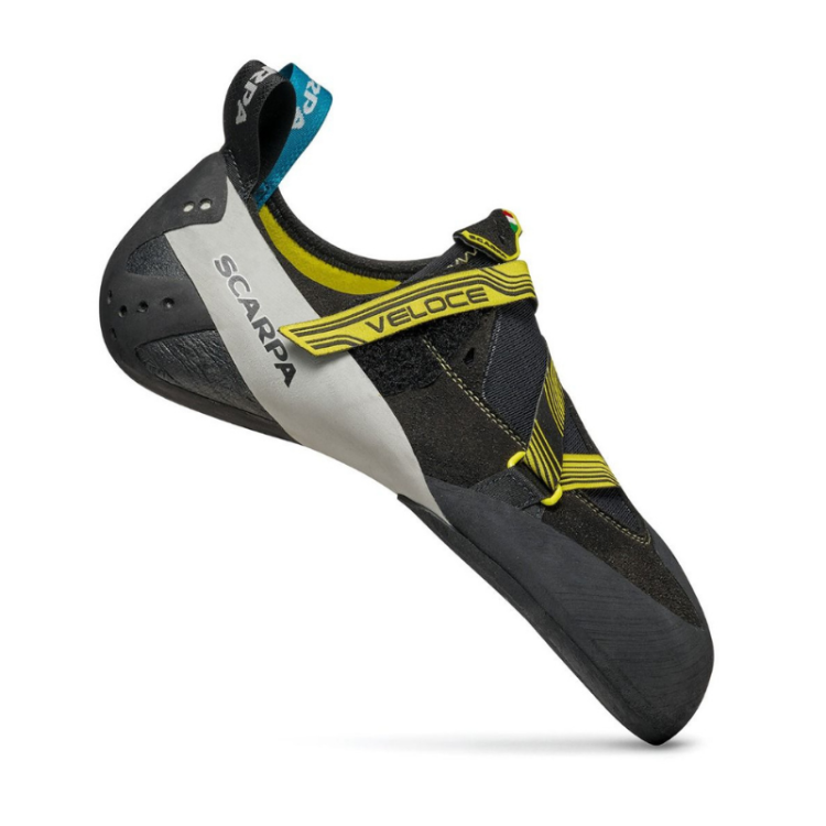 Chausson d'escalade Scarpa "Veloce black/yellow" -  Homme