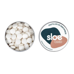 Dentifrice Sloe solide en pastilles à croquer