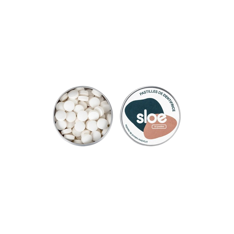 Dentifrice Sloe solide en pastilles à croquer