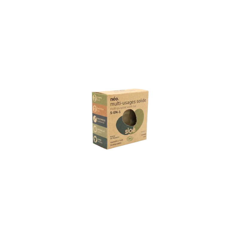 Savon Sloé multi-usages solide 5-en-1