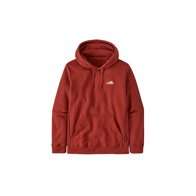 Sweat Patagonia "73 Skyline Uprisal Hoody" - Mixte Taille XL Couleur Rouge